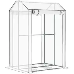 Brico Depôt Mini invernadero metal, pe blanco 100x80x150cm oferta