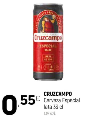 Coviran Cruzcampo Cerveza Especial lata 33 cl oferta
