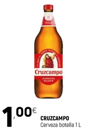 Coviran Cruzcampo Cerveza botella 1 L oferta