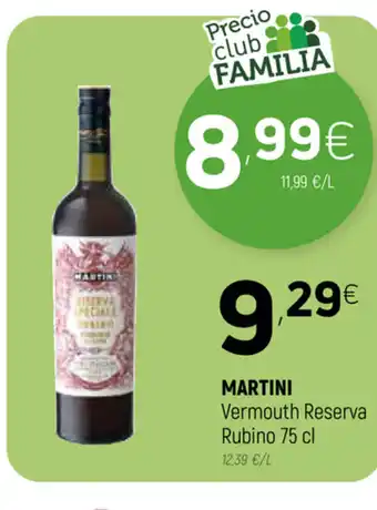 Coviran Martini Vermouth Reserva Rubino 75 cl oferta