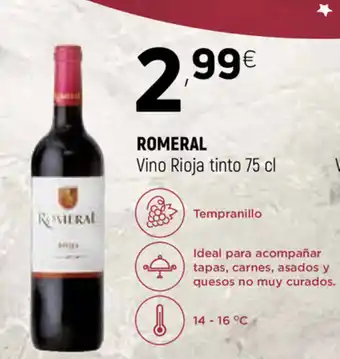 Coviran Romeral Vino Rioja tinto 75 cl oferta