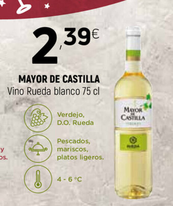 Coviran Mayor De Castilla Vino Rueda blanco 75 cl oferta