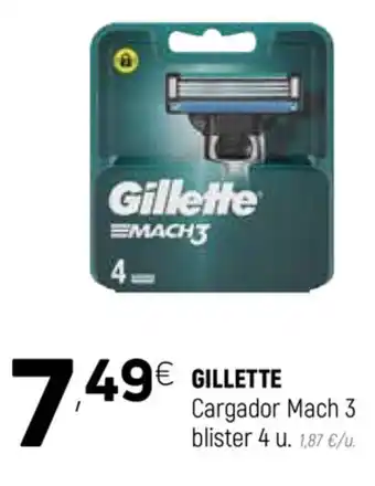 Coviran Gillette Cargador Mach3 blister 4 u oferta