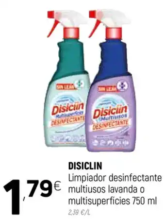 Coviran Disiclin Limpiador desinfectante multiusos lavanda o multisuperficies 750 ml oferta