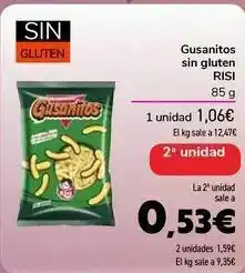 Gusanitos sin gluten risi