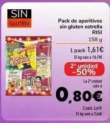 Carrefour Pack de aperitivos sin gluten estrella risi oferta