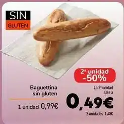 Carrefour Baguettina sin gluten oferta