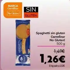 Carrefour Spaghetti sin gluten carrefour no gluten! oferta