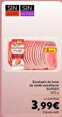 Carrefour Escalopín de lomo de cerdo extratierno el pozo oferta