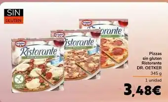 Carrefour Pizzas sin gluten ristorante dr.oetker oferta