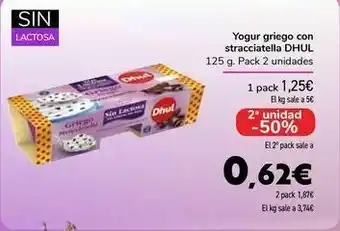 Carrefour Yogur griego con stracciatella dhul oferta