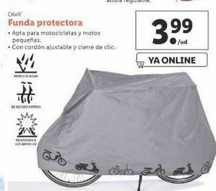 Lidl Funda para motos crivit oferta