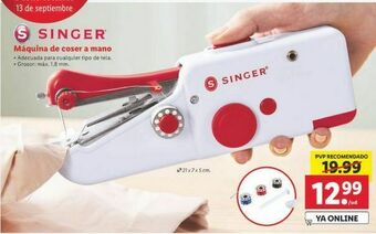 Lidl Máquina de coser singer oferta