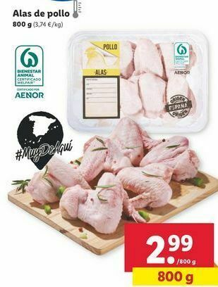 Lidl Alas de pollo oferta