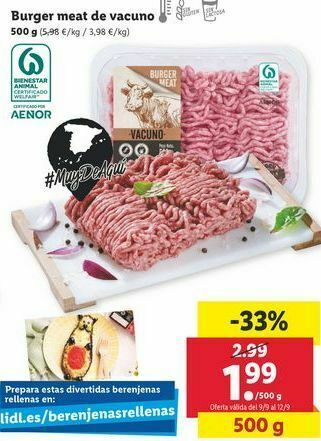Lidl Carne picada oferta