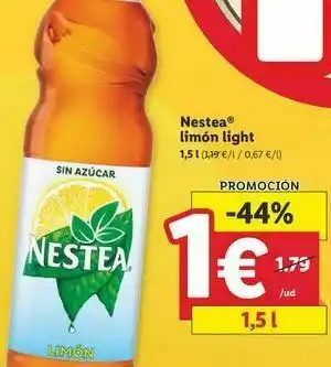 Lidl Té helado nestea oferta