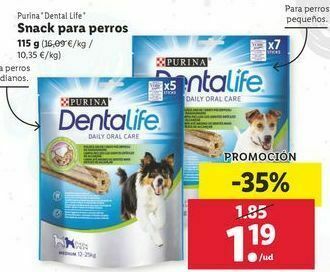 Lidl Snacks para mascotas purina oferta