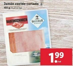 Lidl Jamón cocido extra oferta