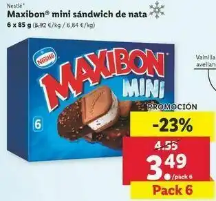 Lidl Helado sandwich nestlé oferta