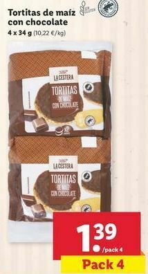 Lidl Tortitas de maíz oferta