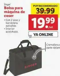 Lidl Fundas singer oferta