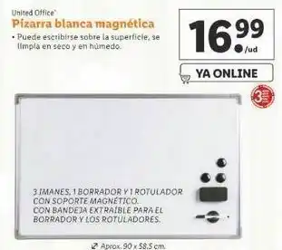 Lidl Pizarra blanca united office oferta