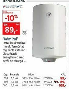 Bauhaus Termo eléctrico oferta