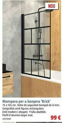 Bauhaus Mampara de ducha oferta