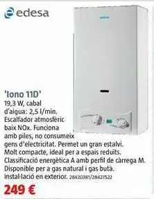 Calentador edesa