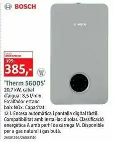 Bauhaus Calentador bosch oferta