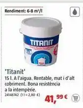 Bauhaus Pintura plástica interior titanit oferta