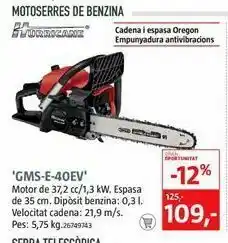 Bauhaus Motosierra a gasolina hurricane oferta