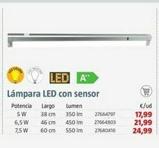 Bauhaus Lámpara led oferta