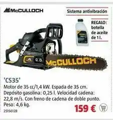 Bauhaus Motosierra a gasolina mcculloch oferta