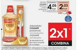 Eroski Colgate dentífrico encías fortificante oferta
