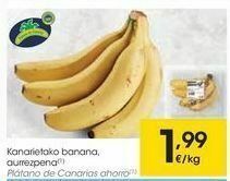 Eroski Plátano de canarias ahorro oferta