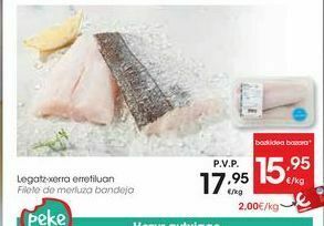 Eroski Filete de merluza bandeja oferta