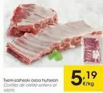 Eroski Costilla de cerdo entera al vacío oferta