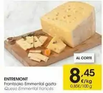 Eroski Entremont queso emmental francés oferta