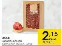 Eroski Eroski salchichón ibérico oferta