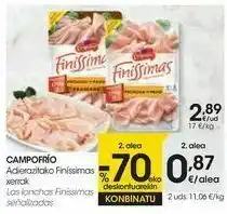 Eroski Campofrío las lonchas finíssimas señalizadas oferta