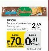 Eroski Buitoni masa para empanada oferta