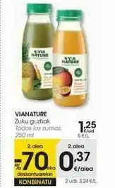 Eroski Vianature todos los zumos oferta