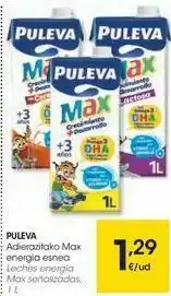 Eroski Puleva leche energía max señalizadas oferta