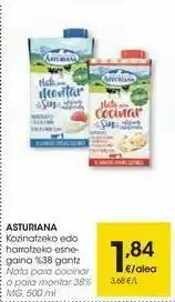 Eroski Asturiana nata para cocinar o para montar 38% mg oferta