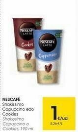 Eroski Nescafé shakissimo capuccino o cookies oferta