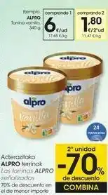 Eroski Alpro tarrina vainilla oferta