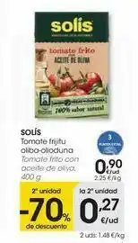 Eroski Solís tomate frito con aceite de oliva oferta