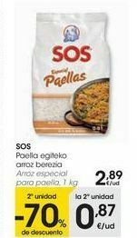 Eroski Sos arroz especial para paella oferta