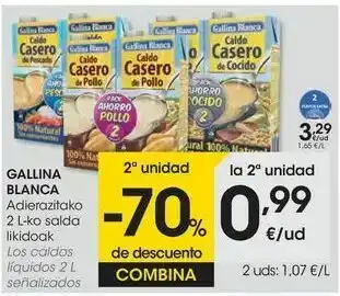 Eroski Gallina blanca los caldos líquidos oferta